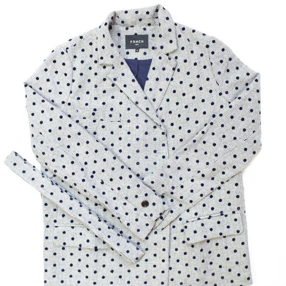 Polka Dot Belted Blazer - Picture 8 of 8